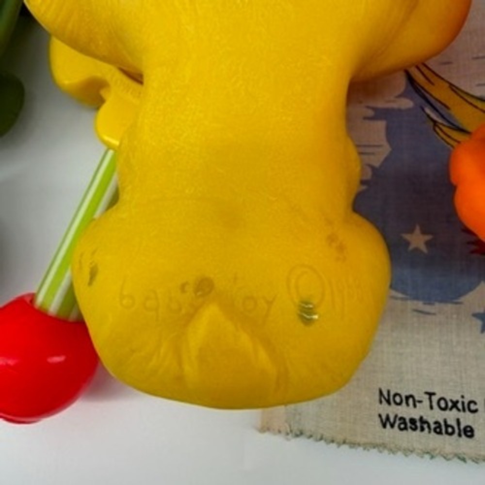 Vintage Baby Toy Lot‎ Rubber Squeaky Fisher Price Avon Cloth Book - Picture 14 of 16